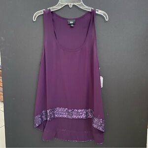 Mossimo Sheer Sequin Tank Top